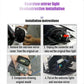Car Dynamic Rearview Mirror Carpet Light Angel Wings Projection lamp For Mercedes benz W177 W247 W205 W222 GLA GLB GLC GLS EQC