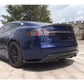 For Tesla Model S 2017  Carbon Fiber Back lip Car Bumper Diffuser Rear Splitters Spoiler Car Accessories body kit