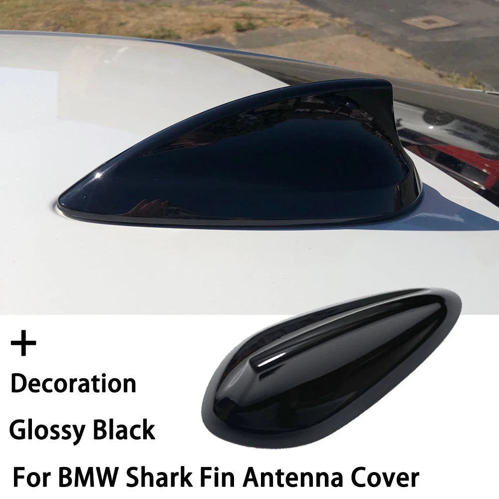 Gloss Black Shark Fin Antenna Cover For BMW F22 F30 F34 123457 Series X1 X3  F80 F87 F32 F36 F82 G11 G20 G12 G30 M2 M3 M4