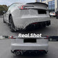 Fresh Aero For Tesla Model 3 Highland 2023-202 Body Kits Glossy Carbon Black Bumper Lip Rear Diffuser Spoiler Tuning Accessories