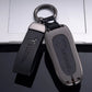 Zinc Alloy Car Key Case Protector Cover For Tesla Model 3 Model S Model Y Model X Model M Leather Shell Fob Holder Accessories