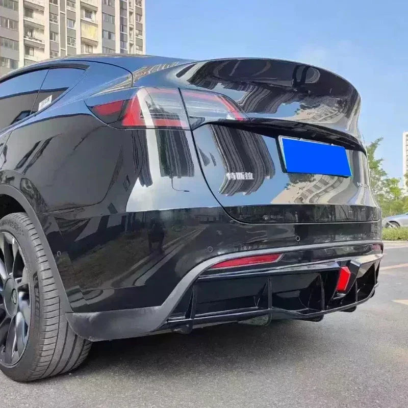 Hot Sale For Tesla 2016-2023 Model 3/Y High Quality ABS Glossy Black Rear Bumper Diffuser Splitter Spoiler Lip Tuning Body Kits