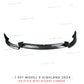 Front Lip For Tesla Model 3 Highland 2024 Front Bumper Lip Spoiler Glossy Black Carbon Body Kits Model 3 + Auto Accessories