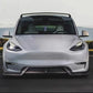 Front Bumper Lip 3Pcs For Tesla Model Y 2020-2024 For Tesla Model 3 2017-2023 Front Bumper Lip Splitter Spoiler, V Style