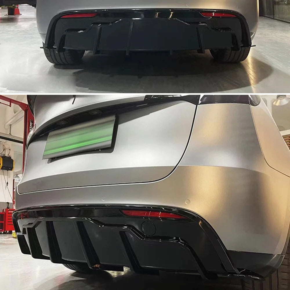 Modely 2023 Rear Diffuser Fast Aero Kits Bumper Lip Chin Body Kit Deflector Tuning Accessories For Tesla Model 3 Y 2017- 2023