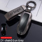 Zinc Alloy Car Key Case Protector Cover For Tesla Model 3 Model S Model Y Model X Model M Leather Shell Fob Holder Accessories