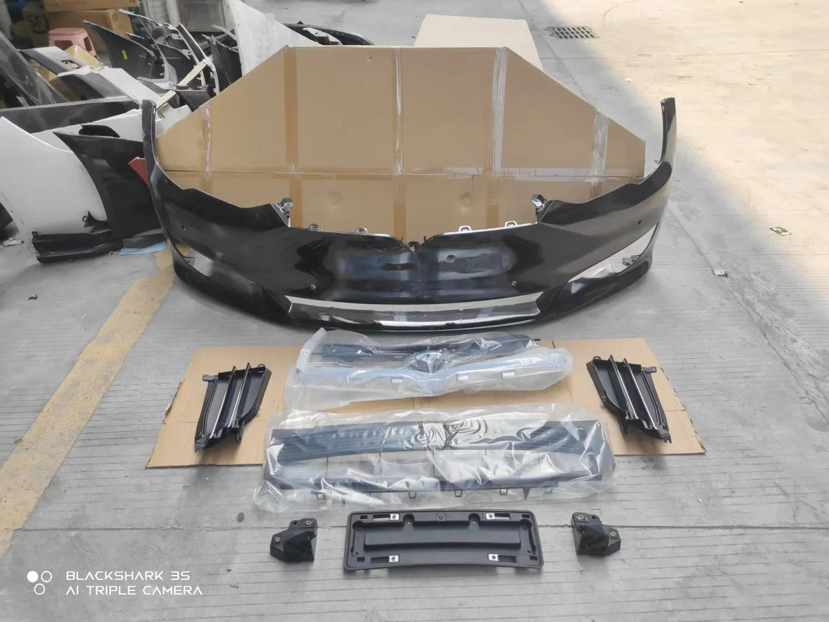The original Tesla 100% matches the front bumper upgrade2016 For Tesla Model S Body Kit