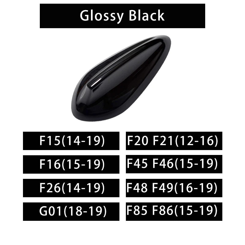 Gloss Black Shark Fin Antenna Cover For BMW F22 F30 F34 123457 Series X1 X3  F80 F87 F32 F36 F82 G11 G20 G12 G30 M2 M3 M4