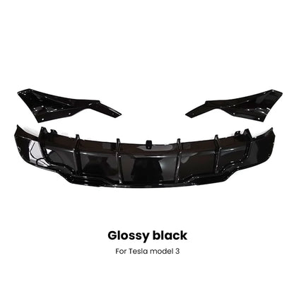 Modely 2023 Rear Diffuser Fast Aero Kits Bumper Lip Chin Body Kit Deflector Tuning Accessories For Tesla Model 3 Y 2017- 2023