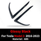 Body Kit Styling Decoration Front Fog Lamp Light Frame Trim Eyebrow Wind Splitter Spoiler For Tesla Model 3 Y 2016-2023 Tuning