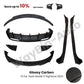 Fresh Aero For Tesla Model 3 Highland 2023-202 Body Kits Glossy Carbon Black Bumper Lip Rear Diffuser Spoiler Tuning Accessories