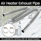 Exhaust pipe 120/150/200CM stainless steel flexible exhaust hose with 2pcs exhaust clamp car generator air diesel parking heater