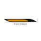 Newest 4Pcs Car Reflective Strips Bumper Protector Carbon Fiber Body Safety Warning Sticker Auto Anti-scratch Tape Auto Styling