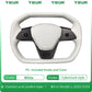 Car Steering Wheel Inspired By Cyberpack Style for Tesal Model Y/3 Highland 2017-2024 with Heating Function Black Leather Yoke