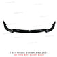 Front Lip For Tesla Model 3 Highland 2024 Front Bumper Lip Spoiler Glossy Black Carbon Body Kits Model 3 + Auto Accessories