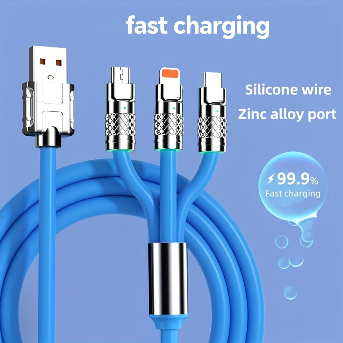 Super Fast 120W USB Type-C Charger Cable For IPhone & Other Devices At Full Speed!