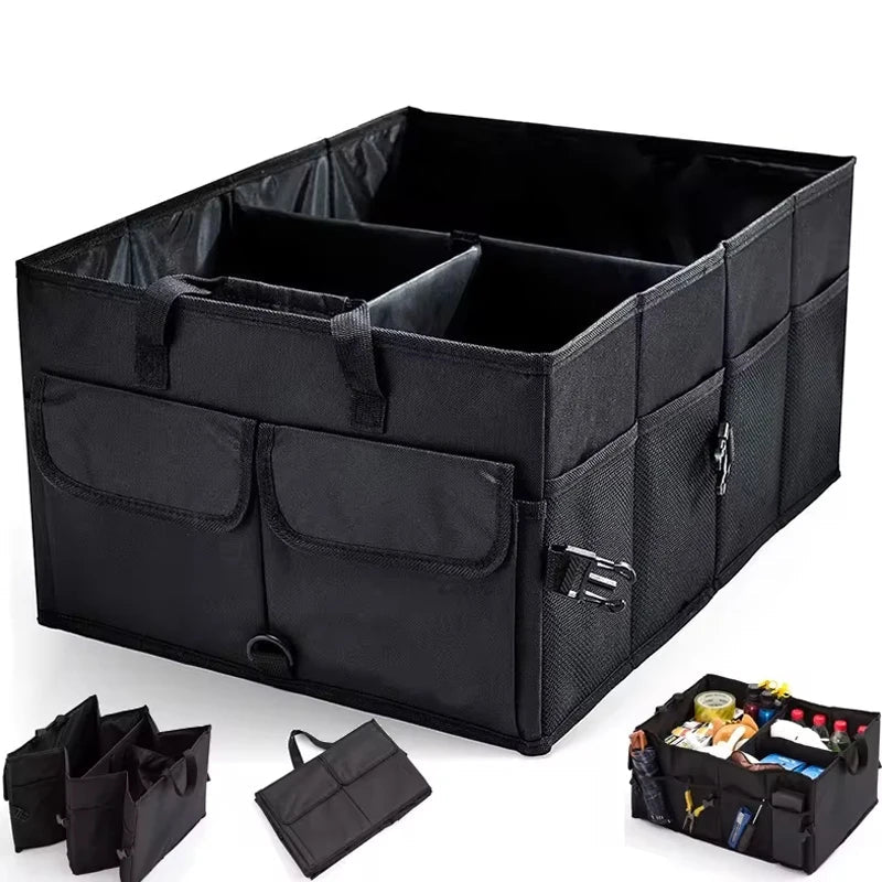 Big Capacity Car Storage Box Car Trunk Organizer Eco - Friendly Super Durable Collapsible Cargo Storage Tool Auto Trucks Trunk Box - shift - knoobs