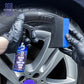 Black Wet Look Tire Shine Dressing - Automotive Clear Coat Tire Dressing Spray for Glossy Wet Tire Look, Vinyl & Plastic, with UV - shift - knoobs