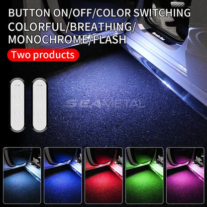 BLALION Car Door Lights LED Welcome Light Magnetic Control USB Charging Auto Open Door Safe Anti - collision Emergency Signal Lamp - shift - knoobs