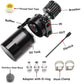 Car Baffled Oil Catch Can Reservoir Tank with Air Filter Breather Baffled Aluminum Fittings Oil Dipstick Hole Breathable Kettle - shift - knoobs