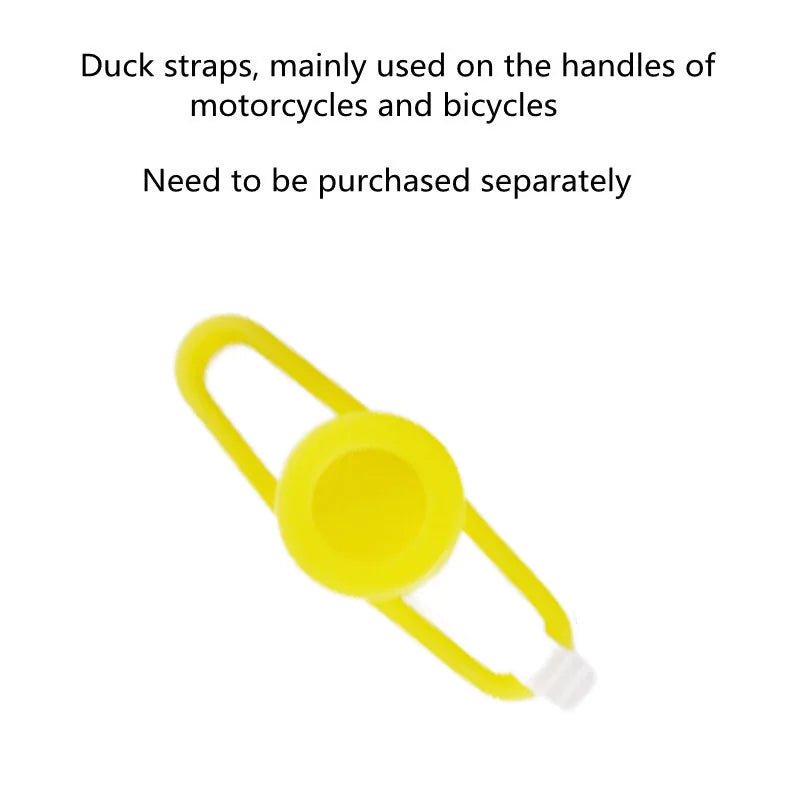 Car Duck With Helmet Broken Wind Pendant Small Yellow Duck Road Bike Motor Helmet Riding Cycling Accessories Without Lights - shift - knoobs