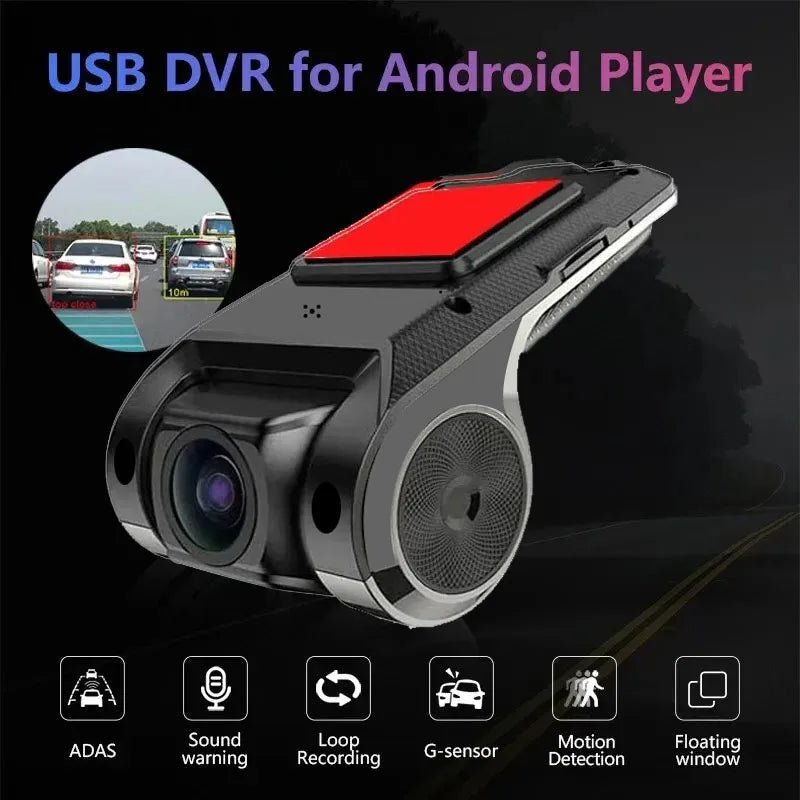 Car DVR Dash Cam Full HD 1080P Dash Cam For DVD Android Player ADAS LDWS Navigation Unit Auto Audio Voice Alarm Video Recording - shift - knoobs
