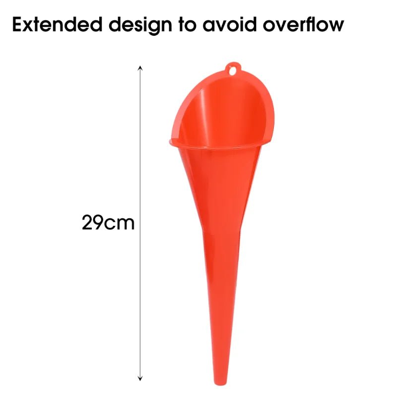 Car Long Stem Funnel Gasoline Oil Fuel Filling Tools Anti - splash Plastic Oil Funnel Motorcycle Refueling Tools Auto Accessories - shift - knoobs