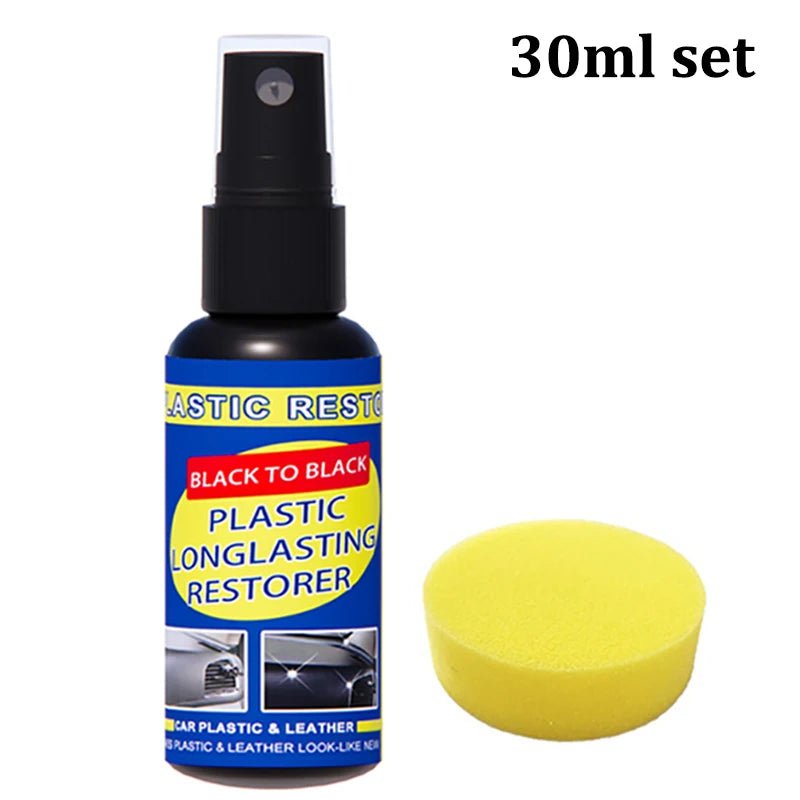 Car Plastic Restorer Back To Black Gloss Car Cleaning Products Plastic Leather Restore Auto Polish And Repair Coating Renovator - shift - knoobs