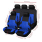 Car Seat Covers Full Set Front Split Rear Bench For Car Universal Cloth SUV Sedan Van Automotive Interior Covers - shift - knoobs