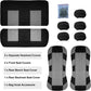 Car Seat Covers Full Set Front Split Rear Bench For Car Universal Cloth SUV Sedan Van Automotive Interior Covers - shift - knoobs
