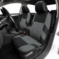 Car Seat Covers Full Set Front Split Rear Bench For Car Universal Cloth SUV Sedan Van Automotive Interior Covers - shift - knoobs