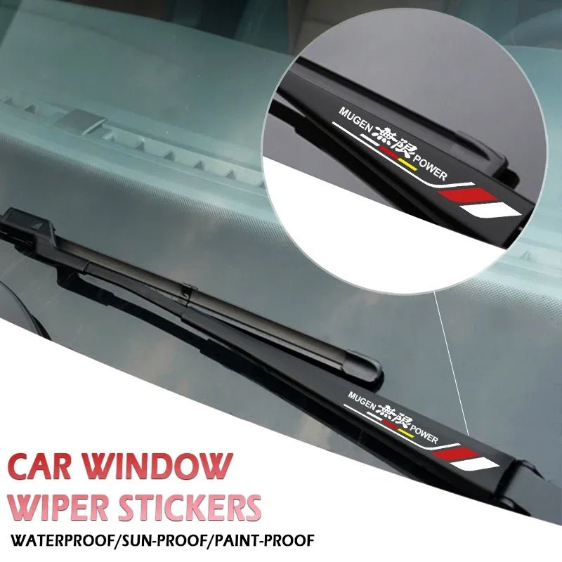 Car Stickers Auto Decors Window Wiper Automobile Decals For Honda Mugen Power Civic Accord CRV Hrv Jazz Accessories - shift - knoobs