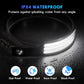 COB LED Headlamp Induction Head Lamp Built - in Battery USB Rechargeable Head Flashlight Outdoor Camping Fishing Sensor Headlight - shift - knoobs