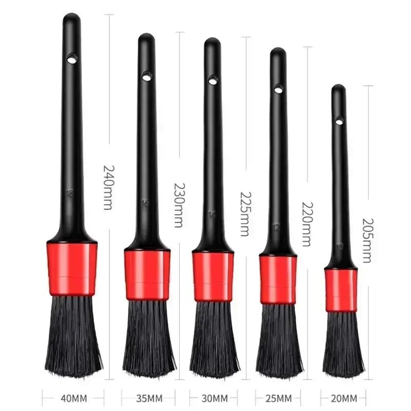 Detailing Brush Set Car Brushes Car Detailing Brush For Car Cleaning Detailing Brush Dashboard Air Outlet Wheel Brushes - shift - knoobs