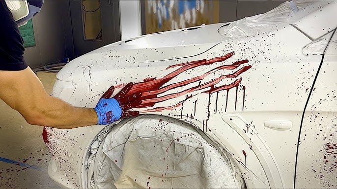 Fake Blood Splatter Car Kit - shift - knoobs