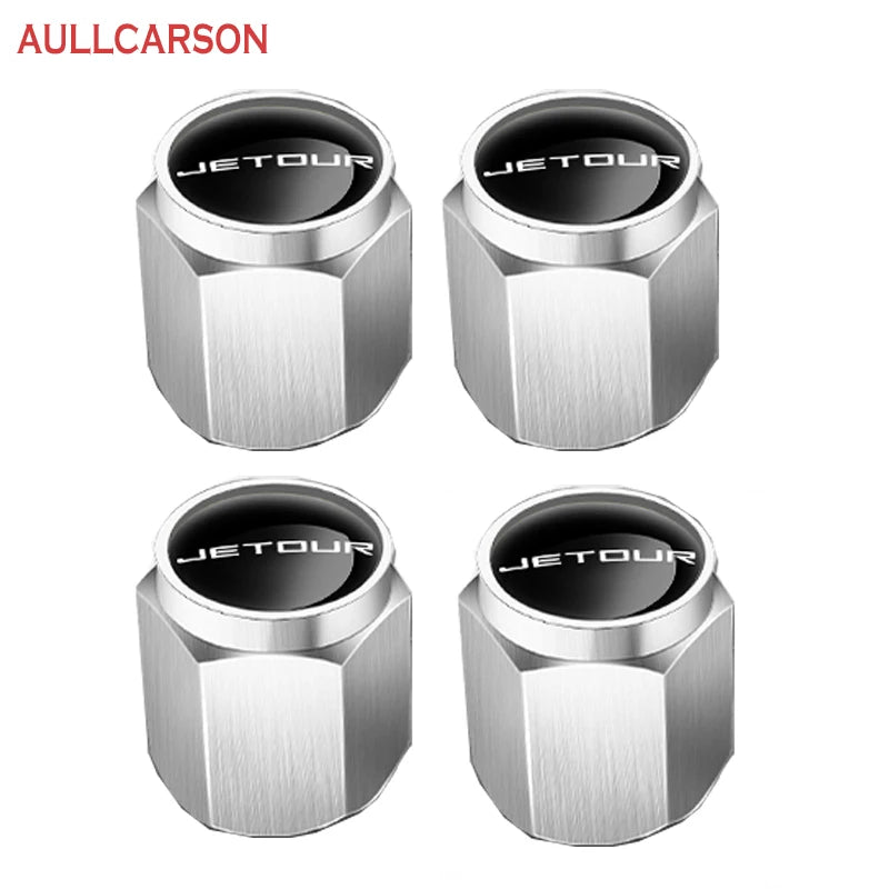 For Chery Jetour X70 X90 Plus Dashing T2 Car Wheel Tire Air Valve Caps Stem Cover With Brand Auto Accessorier - shift - knoobs