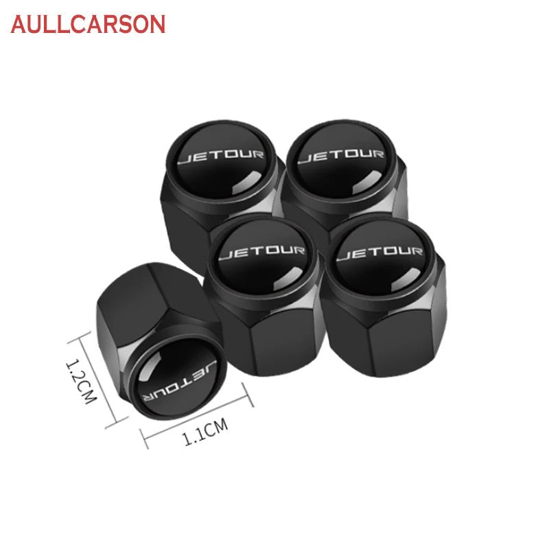 For Chery Jetour X70 X90 Plus Dashing T2 Car Wheel Tire Air Valve Caps Stem Cover With Brand Auto Accessorier - shift - knoobs