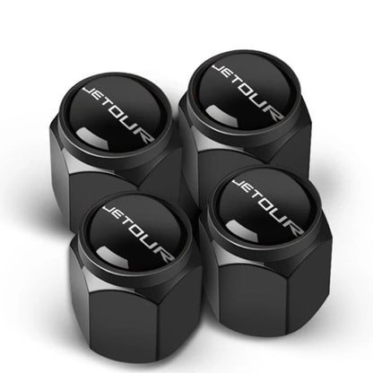 For Chery Jetour X70 X90 Plus Dashing T2 Car Wheel Tire Air Valve Caps Stem Cover With Brand Auto Accessorier - shift - knoobs