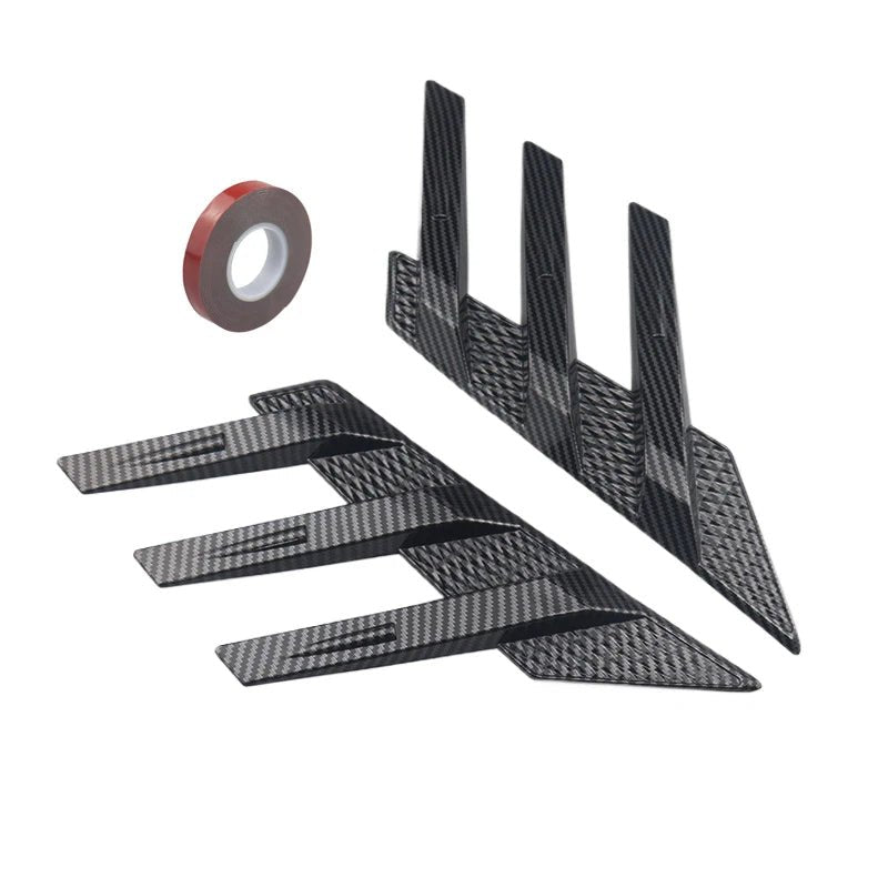 General Motors rear window side spoiler splitter triangle louver decorative side wing fender air vent modification - shift - knoobs