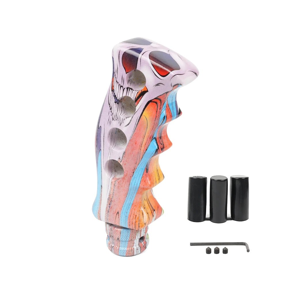 Manual Car Resin Graffiti Gear Shift Knob Mixed Pattern Shifting Head Street Style Gear Stick Shifter Lever Handle SFN152 - shift - knoobs
