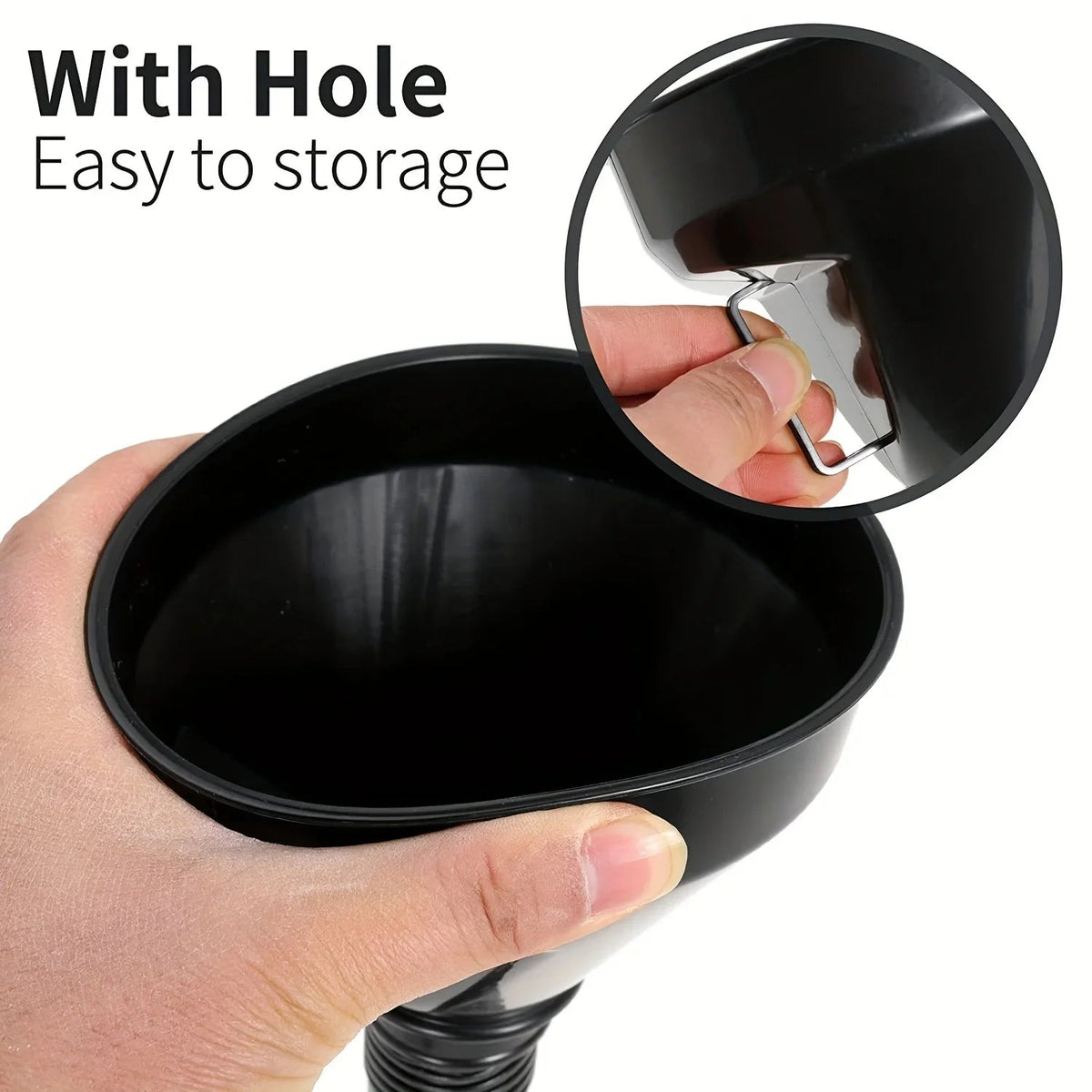 Multi functional car fuel funnel portable refueling funnel for cars and motorcycles, long nozzle, large diameter refueling parts - shift - knoobs