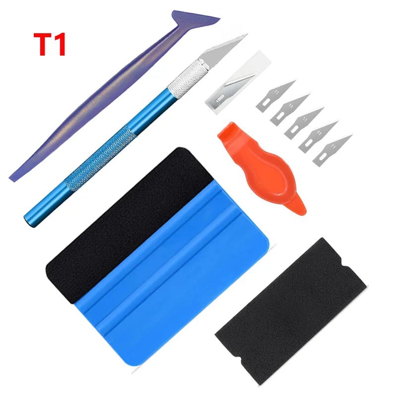 NeoWrap 10pcs Car Vinyl Wrap Tools Vinyl Scraper Film Squeegee Vinyl Spatulas Kit Precision Craft Knife Window Tinting Tools - shift - knoobs