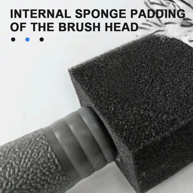 SEAMETAL Car Wheel Tire Rim Cleaning Brush Portable Plush Car Wheel Hub Brush Washing Tool Car Detailing Care Dust Removal Brush - shift - knoobs