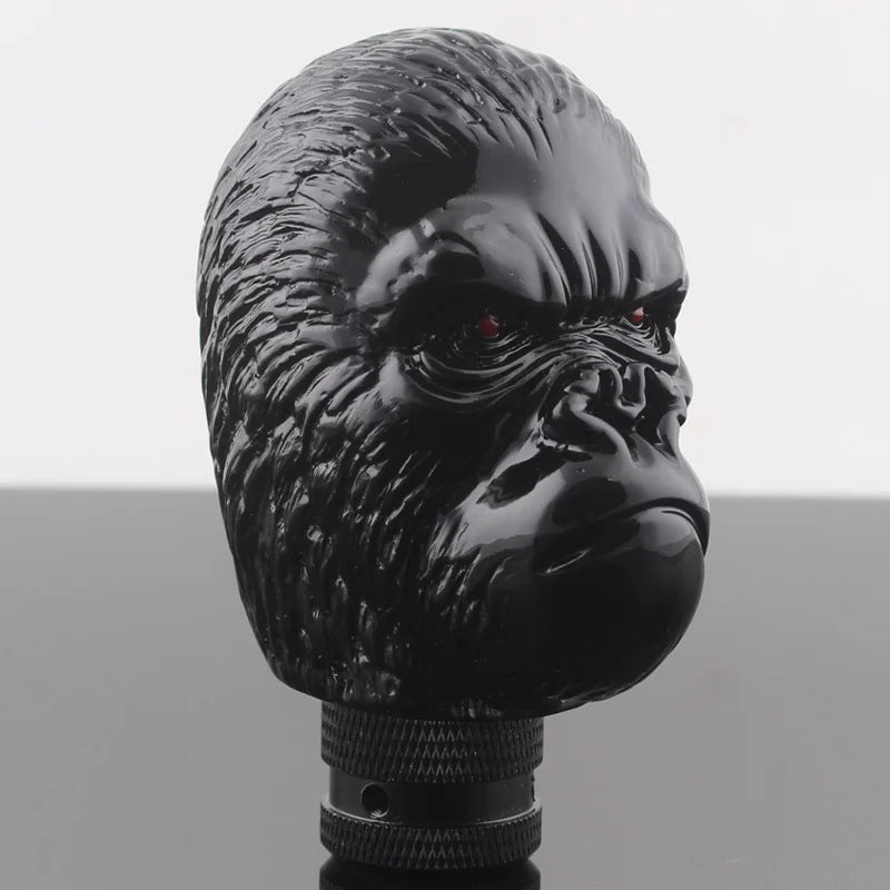 Universal Car Manual Black Ape Head Crack Style Stick Gear Shift Knob For Sedan Coupe Crossover Wagon Hatchback Truck SUV - shift - knoobs