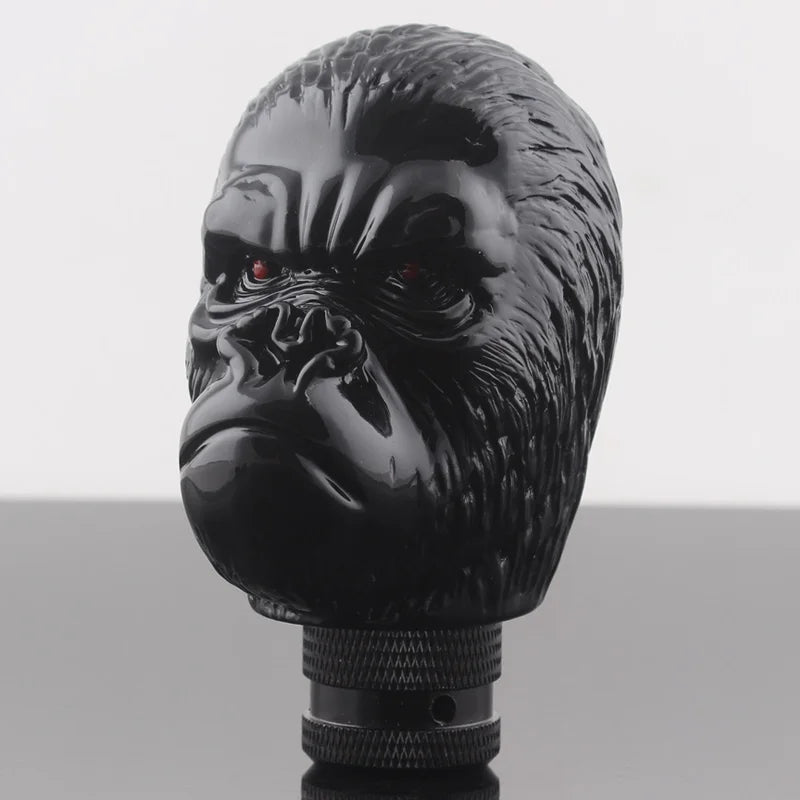 Universal Car Manual Black Ape Head Crack Style Stick Gear Shift Knob For Sedan Coupe Crossover Wagon Hatchback Truck SUV - shift - knoobs