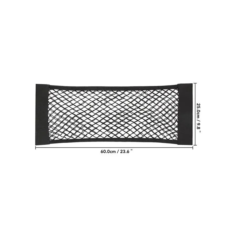 Universal Car Storage Bag Double Mesh Trunk Storage Net, Car Built - in Storage Bag, Car Fire Extinguisher Fixed Net - shift - knoobs