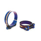 Universal Stainless Steel Hose Clamp Kit Adjustable Titanium Blue T Bolt Clamp 26mm to 114mm - shift - knoobs