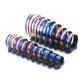 Universal Stainless Steel Hose Clamp Kit Adjustable Titanium Blue T Bolt Clamp 26mm to 114mm - shift - knoobs