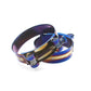 Universal Stainless Steel Hose Clamp Kit Adjustable Titanium Blue T Bolt Clamp 26mm to 114mm - shift - knoobs