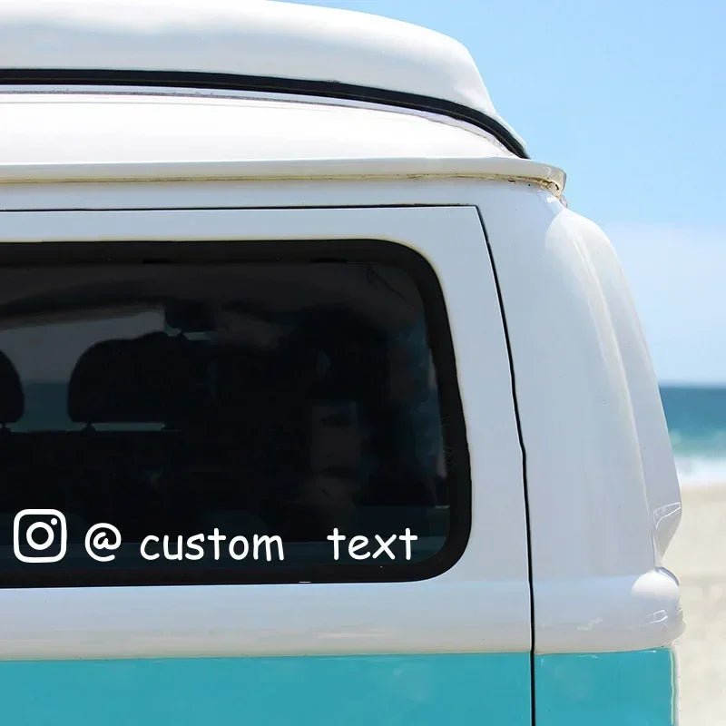 User Name Custom Personalized Instagram Vinyl Decals Motorcycle for Instagram FACEBOOK Customization Needs Remarks Car Sticker - shift - knoobs